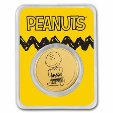 Peanuts® Charlie Brown 1 oz Gold Round in TEP 4887.50 per troy oz