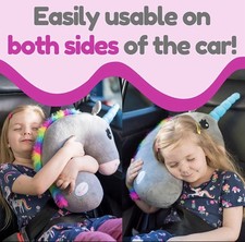 Kids Safety Seatbelt Protection Unicorn Pillow Easy Installation New
