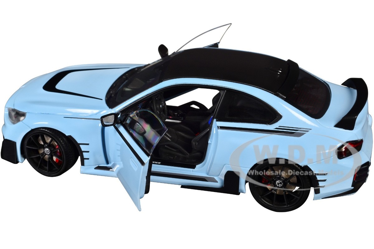 2024 BMW M2 PERFORMANCE ZANDVOORT BLUE 1/18 DIECAST MODEL CAR BY