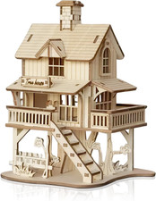 comfoyar 3D Puzzle Tree House, Wooden Model Kits for Adults to Build, DIY Const