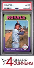 1975 TOPPS #228 GEORGE BRETT RC ROYALS HOF PSA 6