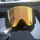 Tom Ford FT1122 Ski Goggles Gold Mirrored Tinted Lens Black Frame UV400 — photo 1