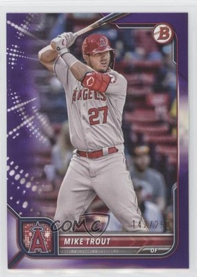 2022 Bowman Purple Border /250 Mike Trout #32 0e1b