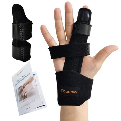 Trigger Finger Splint 2 Pcs, Adjustable Index Finger Splint, Finger Splint Mi...