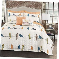 Rowley Birds Set, 7 Piece Set, Full/ Queen, Multi Full/Queen Multicolor Quilt