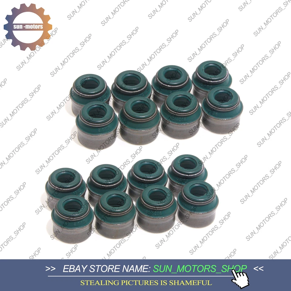 16Pcs OEM Elring Valve Steam Seals For AUDI A4 A5 Q5 VW Jetta 2.0T 036109675A Foto 2 de 4