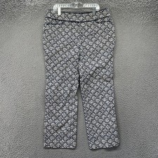 Lilly Pulitzer Pants Womens 2 Navy Blue Palm Beach Floral Stretch Casual