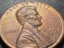 1992 RARE Error Coin, Lincoln Cent Variety, Collectible