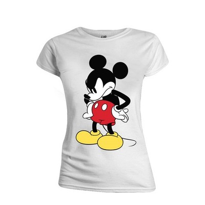 DISNEY - T-Shirt - Mickey Mouse Mad Face - GIRL (S NEW