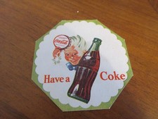 Alter Coca-Cola Untersetzer 50er Jahre mit Sprite Boy Motiv coaster USA