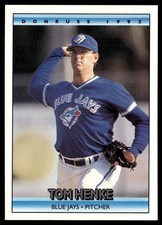 1992 Donruss Tom Henke Toronto Blue Jays #141