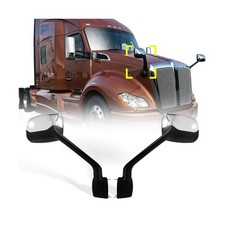 Hood Mirror Assembly for Kenworth T680 2000-2017 ,Hood Mirror with Arm for Pe...