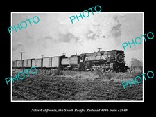 Niles California Southern Pacific Railroad 4346 Train c1940 Old Historic Photo