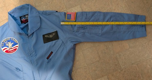 Vintage New NASA US Space Camp Space Gear Flight Suit, Adult Medium, Light Blue - Picture 8 of 12