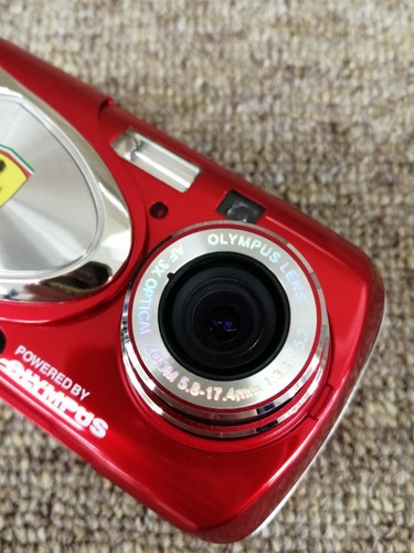 OLYMPUS Compact Digital Camera FERRARI DIGITAL MODEL 2003 red USB stylish photo - Picture 10 of 12