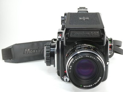 Mamiya M645 Mittelformatkamera-Set   Sekor C 80mm f/2.8