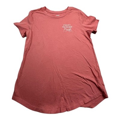 Old Navy Pinky Promise Graphic TShirt Coral Pink Short Sleeve Size S