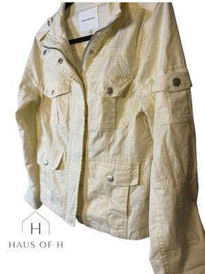 Thread And supply modern fit utility jacket Off White M NWT