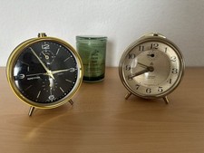 2x Vintage Wecker Dugena leise-trio & Rhythmus Repetition 50/60er