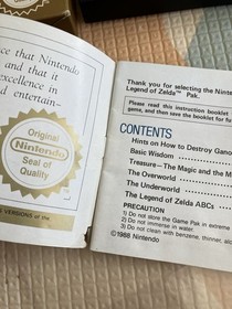 The Legend Of Zelda NES en caja con manual