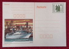 DDR, Postkarte „MS Arkona Rostock“ mit Michel-Nr. 3345 – postfrisch (MNH)