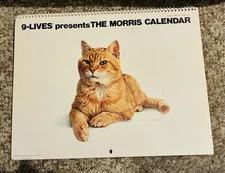 1977 Morris the Cat 9-Lives Calendar. ‘9-LIVES present THE MORRIS CALENDAR’ RARE