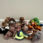 Ty Beanie Babies  Lot Forest Animals w/ some Hang Tags 1990s Vintage Age 3+