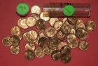 1948 D Lincoln Wheat Cent roll - UNC