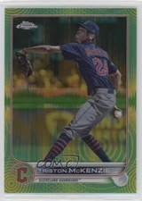 2022 Chrome Sonic Green & Yellow Pulse Refractor 77/99 Triston McKenzie #142 uk2