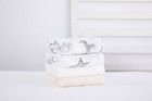 Baby Muslin Swaddle Blanket 70% Bamboo 30% Cotton Receiving Blanket 4 Pc, 47x47
