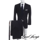 #1 MENSWEAR Kiton Napoli Made in Italy Bright Navy Blanc Blu SUPER 150s Suit NR