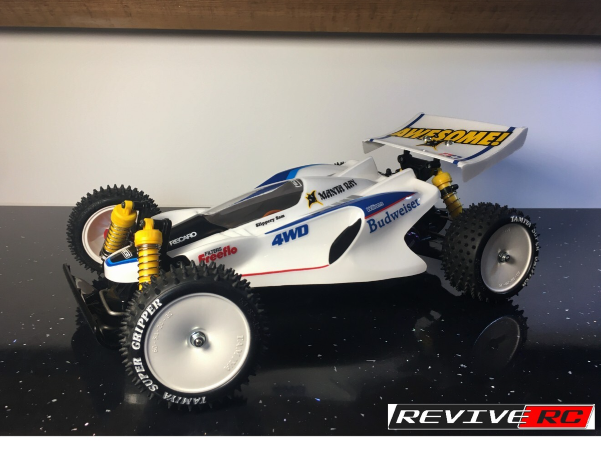Clear Custom Tamiya Manta Ray Body Shell and Rear Wing by Revive
