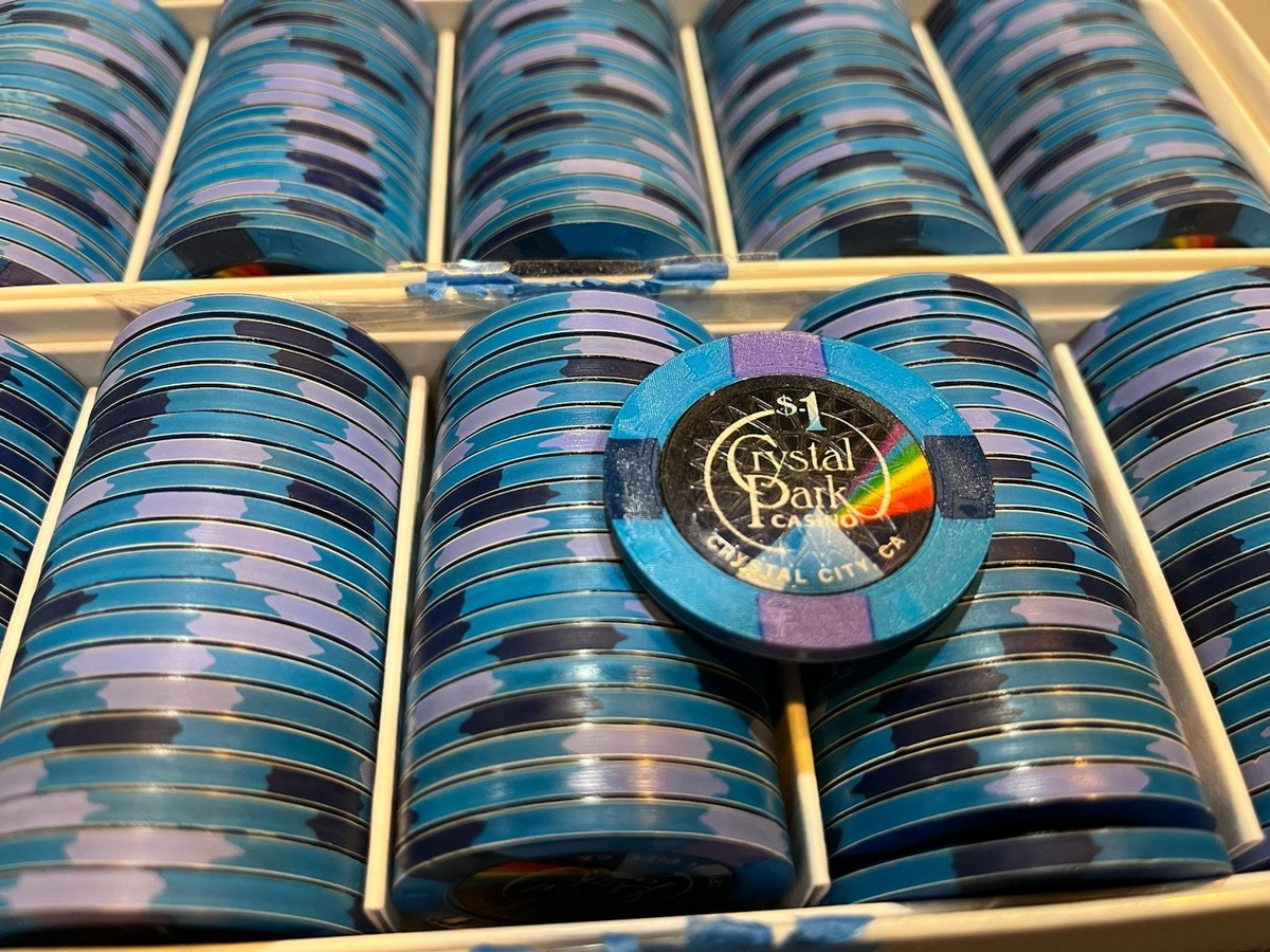 400 Paulson Crystal Park Casino Chips Secondary Clay Cash Set