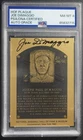 Joe DiMaggio Metallic Hall of Fame Plaque Signed PSA/DNA 8 Auto DA1555