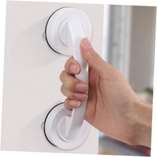2 Pack Suction Cup Door Handle for Glass, Bathroom Door, Mirror, Cabinet, White