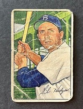1952 Bowman #80 Gil Hodges Brooklyn Dodgers - Poor Creases
