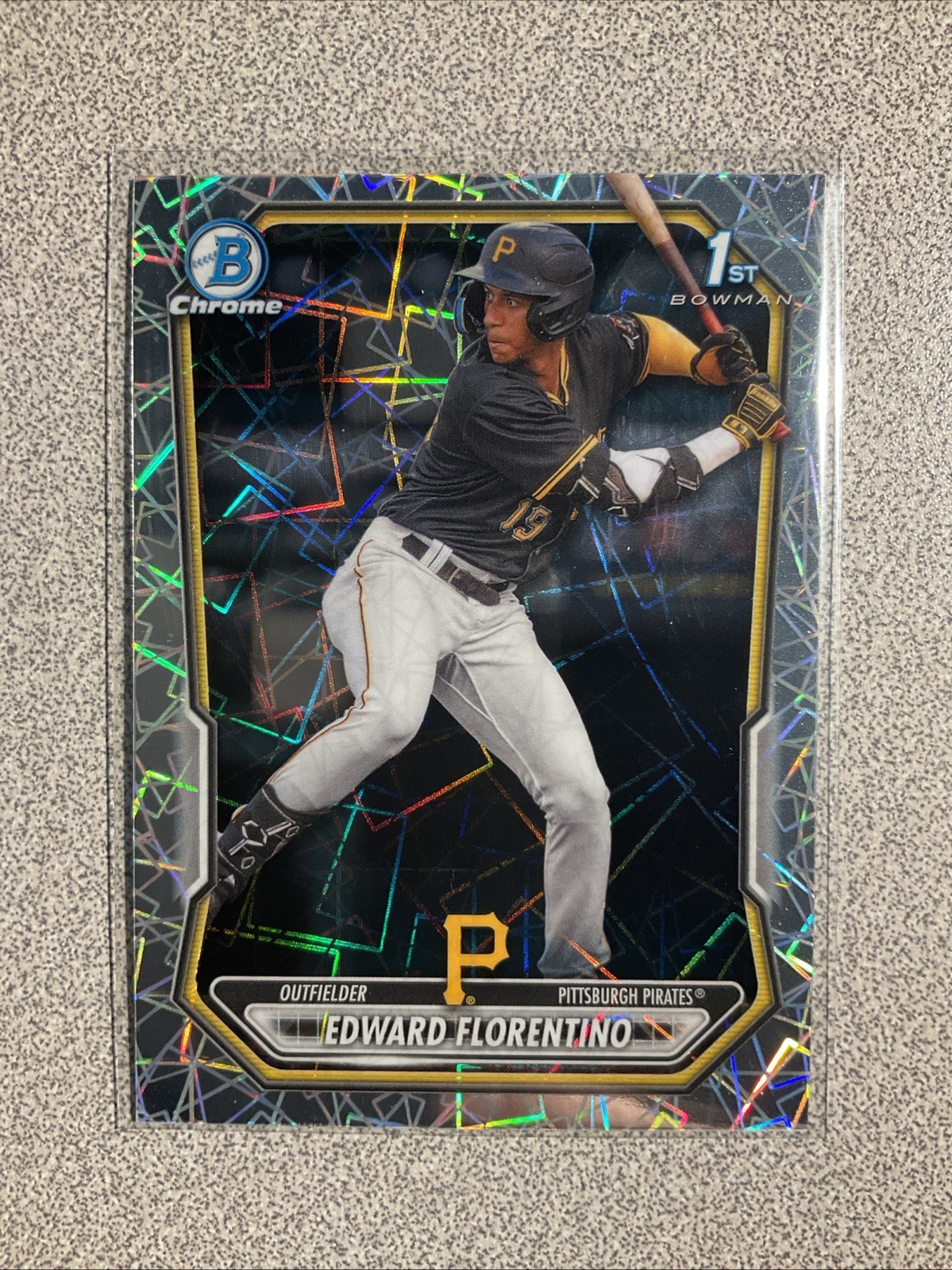 2026 Bowman Edward Florentino #BCP-82 Pirates 1st Chrome Lazer Laser Refractor