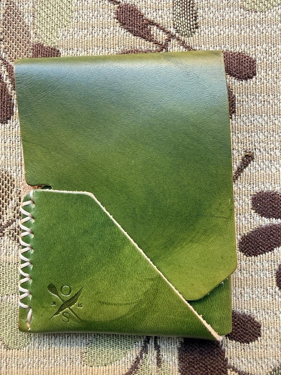 Open Sea Leather Houbei Mini in Limited Edition Green Buttero