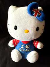 TY 2014 Hello Kitty by Sanrio I LOVE ICELAND COSTUME 6 in Plush Toy Finland RARE
