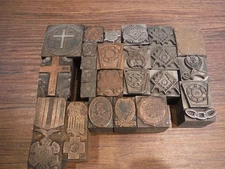 25 Masonic Vintage Letterpress Printer's Blocks