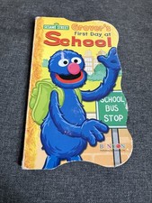 First Edition SESAME STREET GROVER S FIRST DAY AT SCHOOL Out Of Print