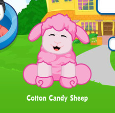 Webkinz Cotton Candy Sheep Virtual Adoption Code Only Messaged Webkinz Sheep Pet