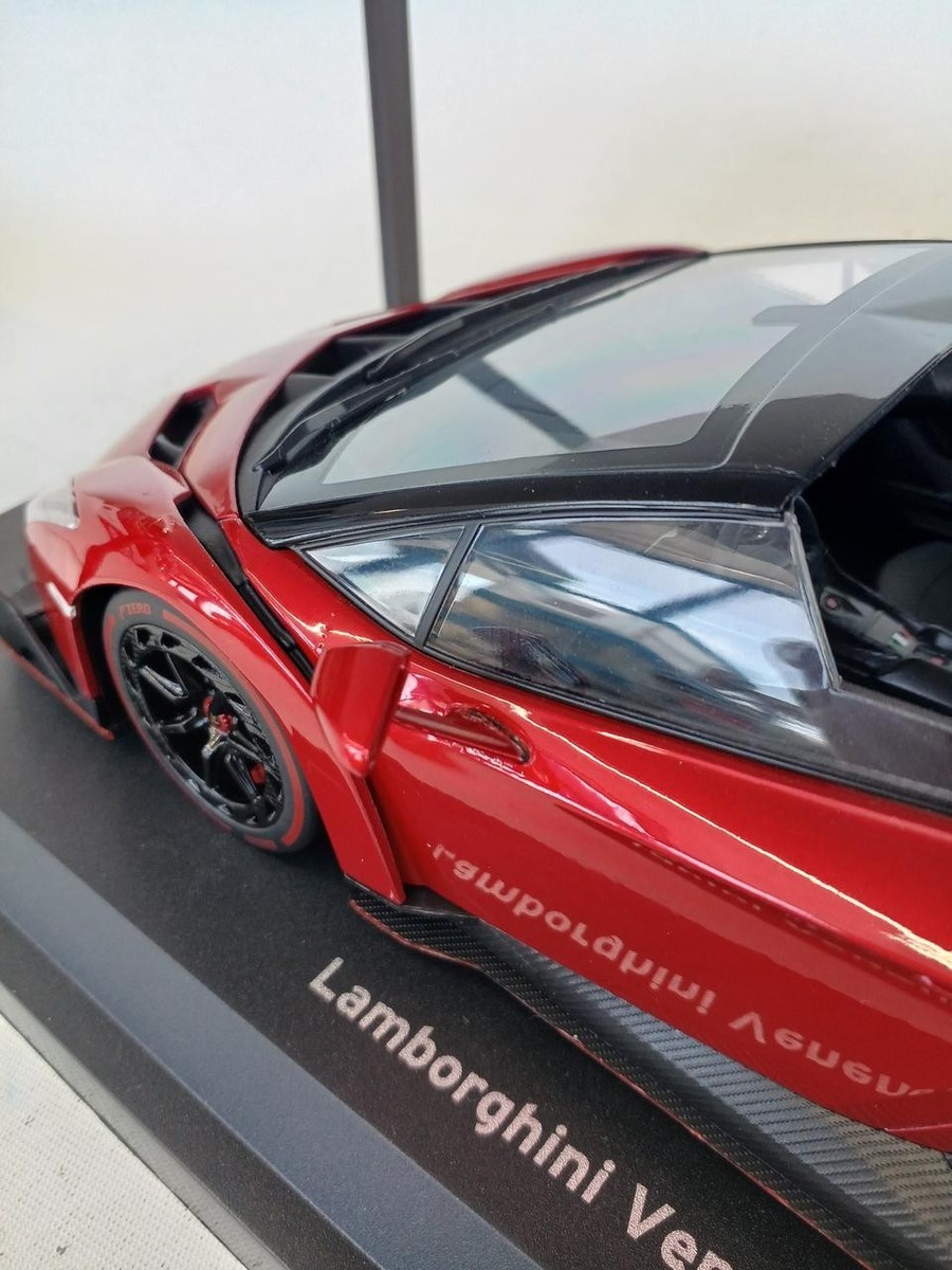 キ*ィ様 オークション LAVAYOGINI FOOD 100 ストロベリー 1 Kyosho 1/18 Lamborghini Veneno Roadster Red Metallic Diecast Model