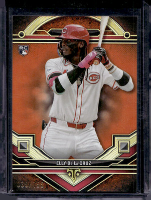 2024 Topps Triple Threads Elly De La Cruz Rookie #12 Orange /199