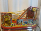 Vintage J. Chein Tin Wind Up Roller Coaster! 1950s Toy