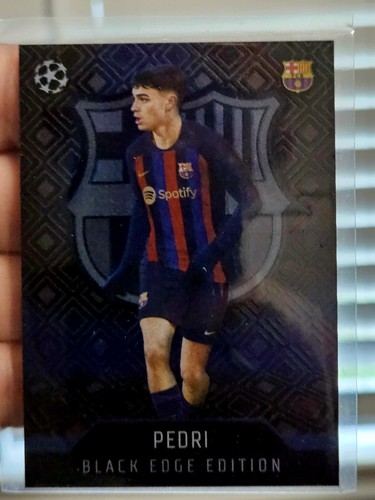 Pedri 2022-23 Topps Match Attax UEFA Champions League Black Edge Edition