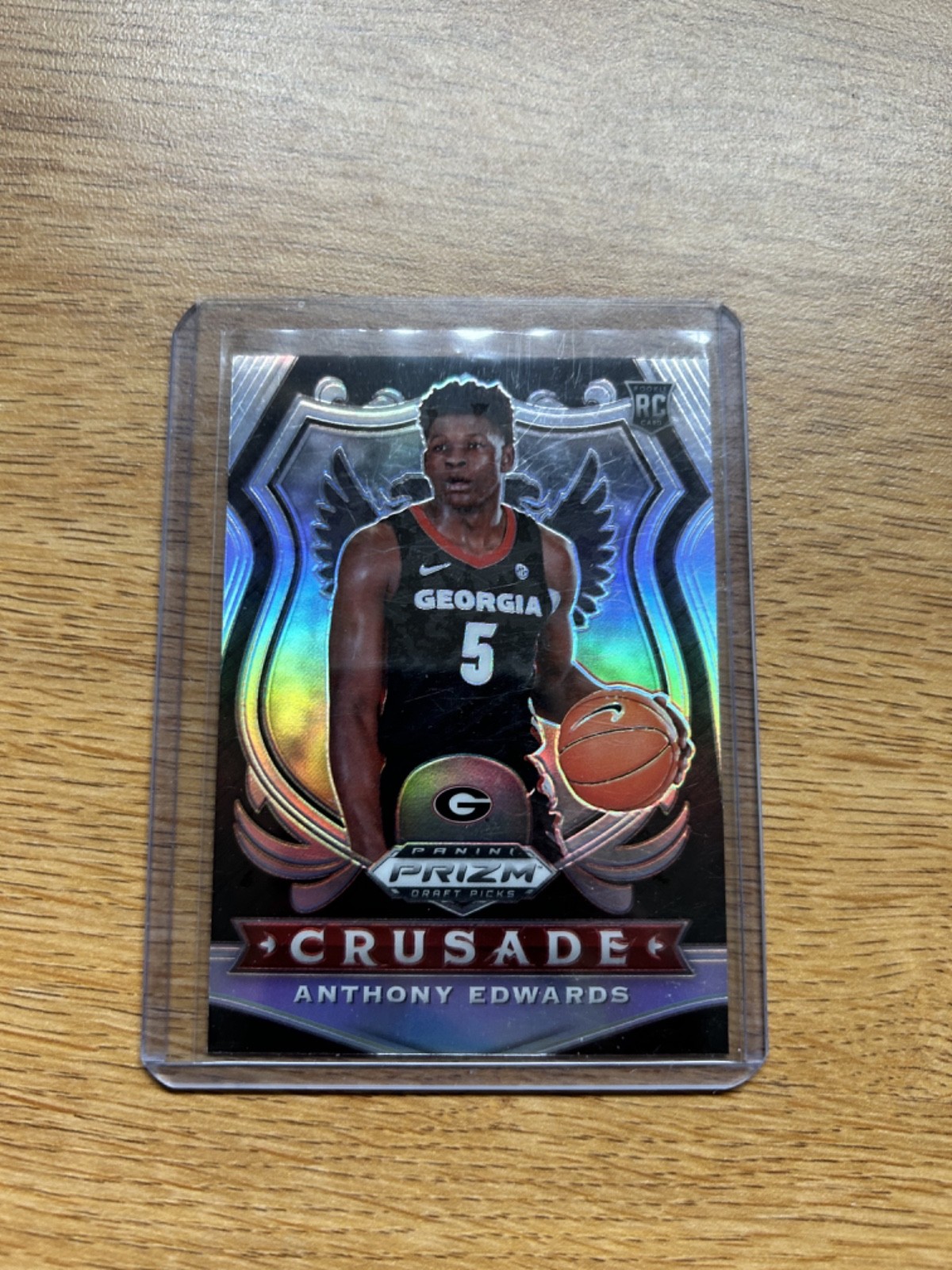 2020-21 Panini Prizm Draft Picks - Crusade Anthony Edwards #81 Silver Prizm (RC)