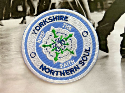 NORTHERN SOUL: YORKSHIRE ''KEEP THE FAITH'' - Bügelbild Aufnäher Patch Abzeichen