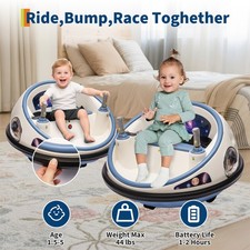 12V Kids Electric Ride On Bumper Car Vehicle 360  Rotation w/ Remote Control LED