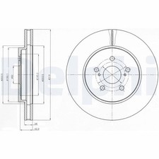 Brake Disc Delphi BG4253
